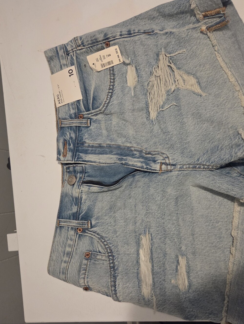 Aeropostale Light Blue Distressed Women’s Boyfriend Jeans